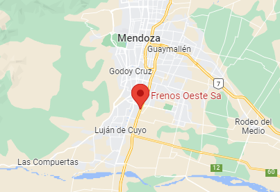 Ubicación Frenos Oeste Mendoza
